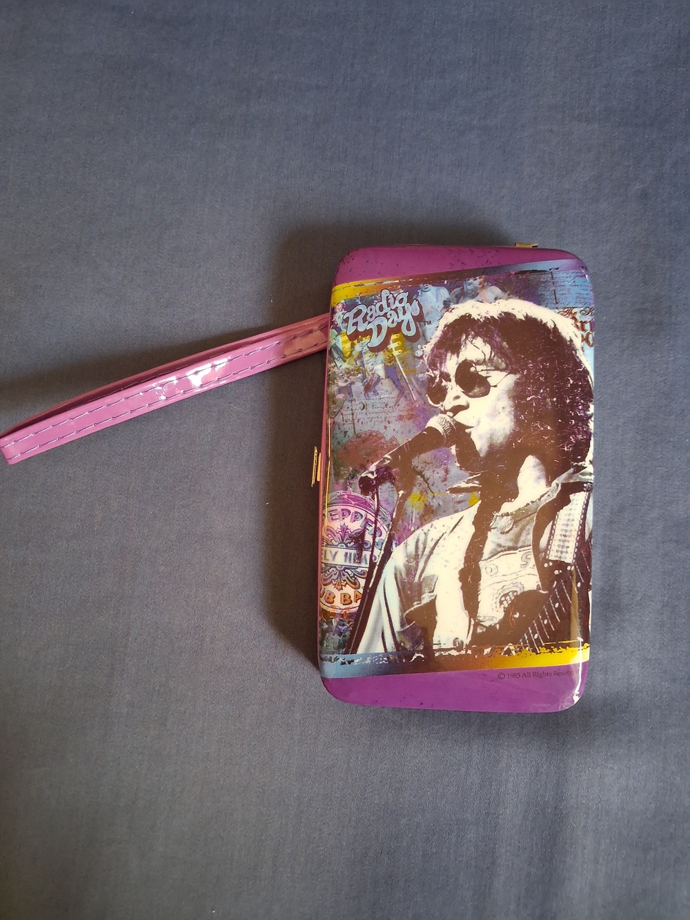 John Lennon (Beatles) Wristlet Wallet/Case in Purple | Pre-Owned